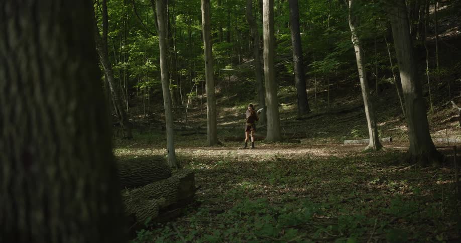 The view is of someone that is hanging out around the forest area