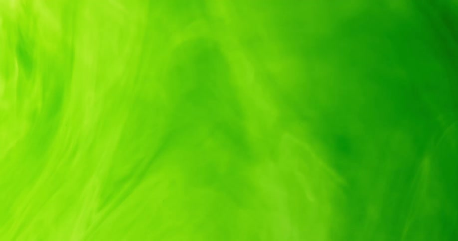 Green abstract special effects with smoke in the middle