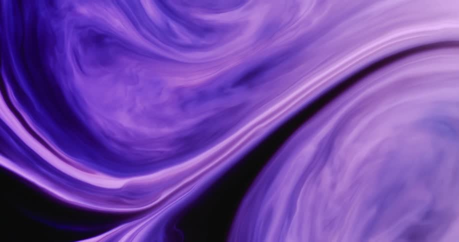 A swirling liquid in shades of purple blue and black