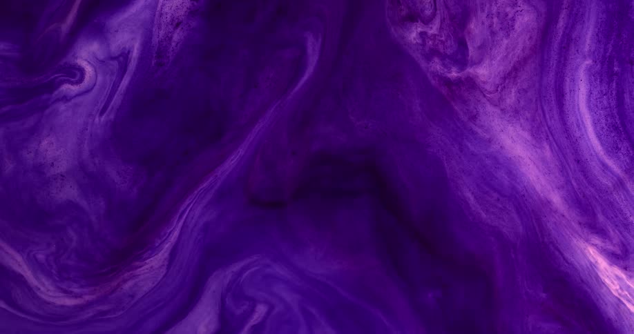 A cloudy purple liquid flows and swirls in this abstract scene