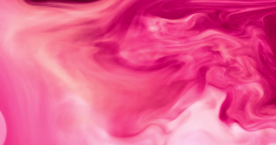 Pink and white paints swirl together