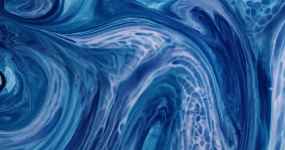 The view is of an abstract liquid