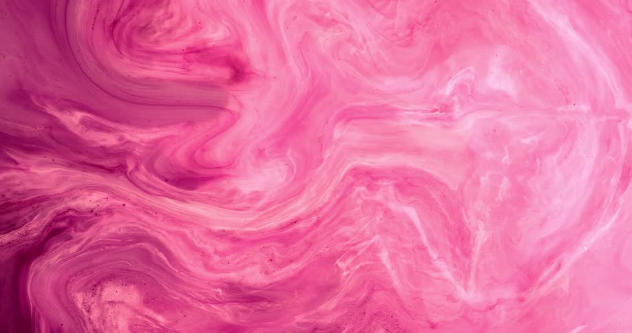 The view is of an abstract pink color that is moving around