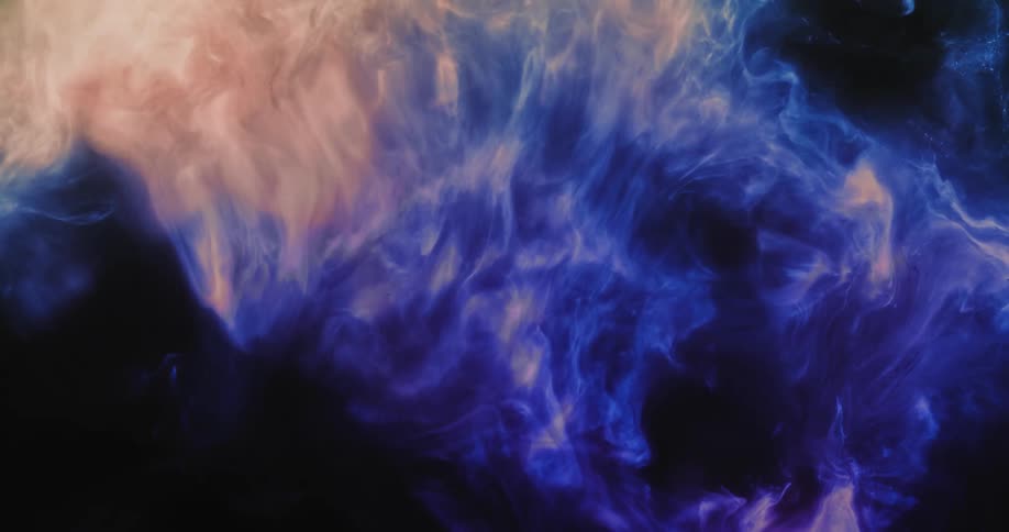Abstract footage of colors blending on a screensaver