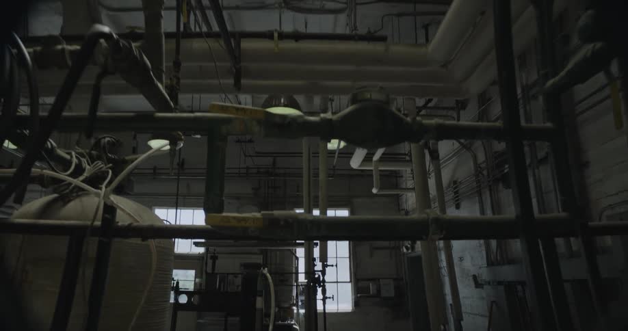 A worker walks out of the warehouse