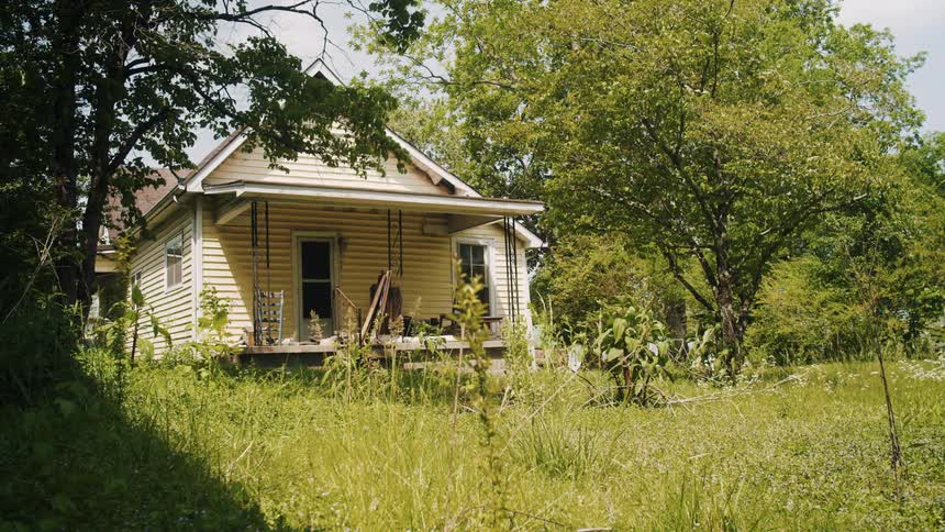 Exterior view of cottage in the countryside