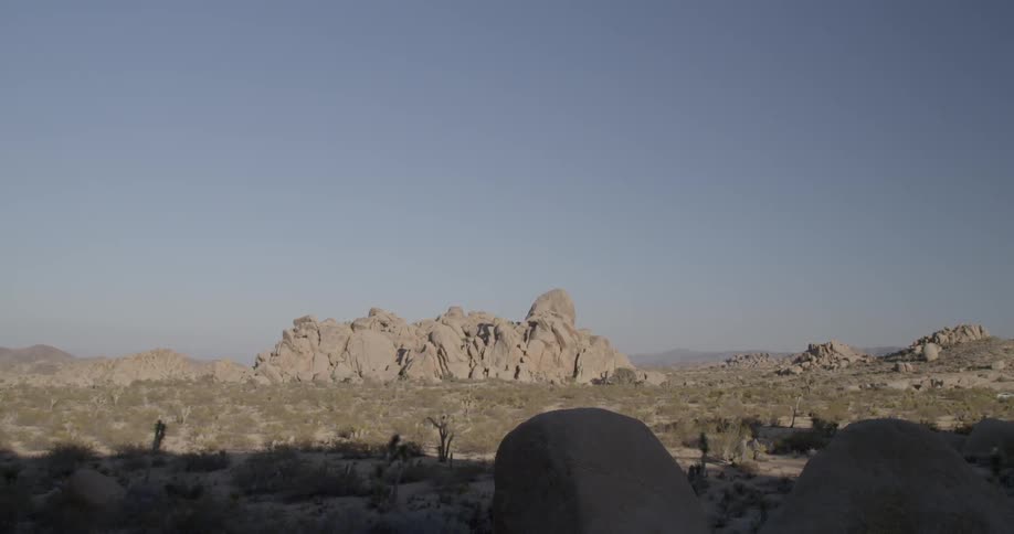Large rock formations on a clear day