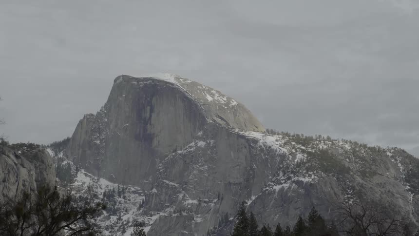 Mountains on a cloudy day