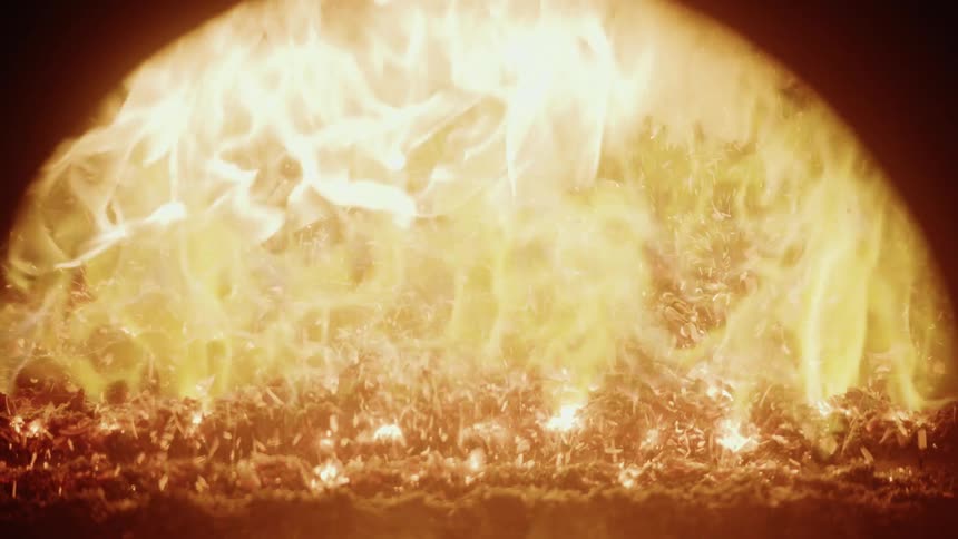 Flames grow taller indoors