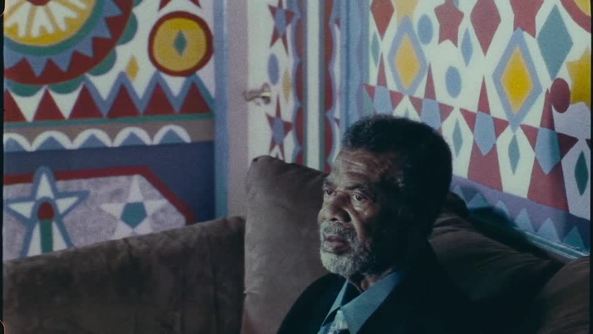 A man sitting in a room