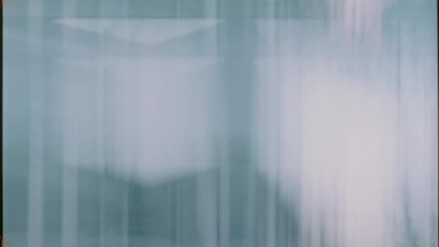 Pale filmy curtain streaks image