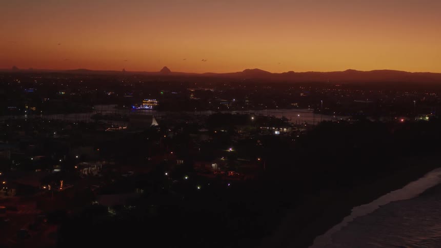 The view is of the downtown area and you can see the ocean