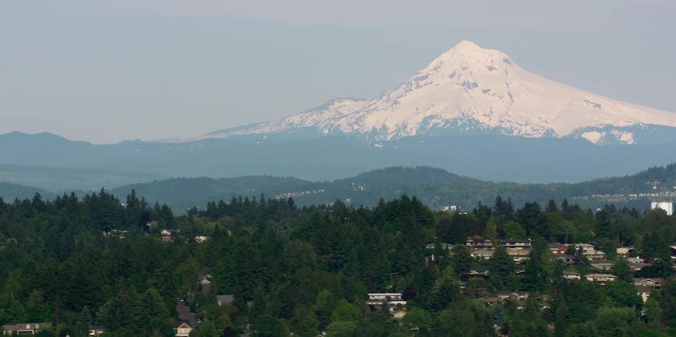 The view is of the forest area and you can see the mountain