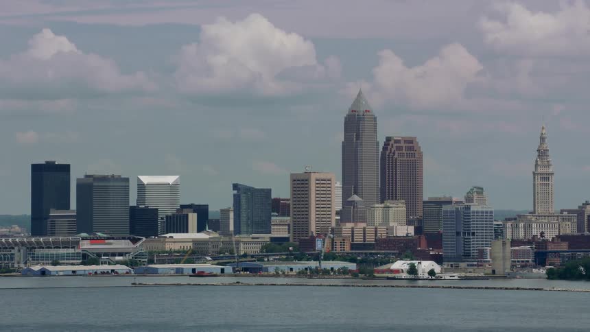 The view is of the downtown area in the middle of the day time