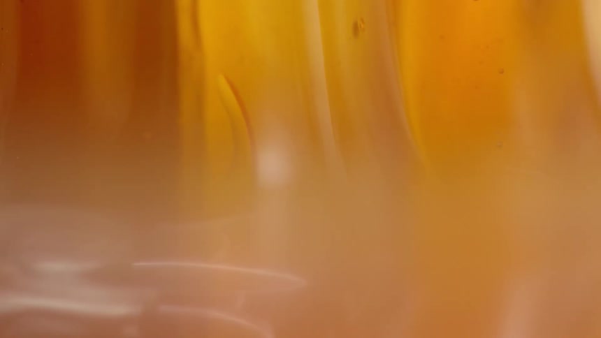 Honey oozing downwards