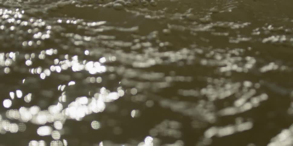 The waterlooks dirty and it is bubbling