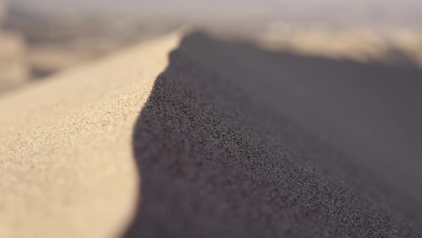 Close up of a peak of a sand dune