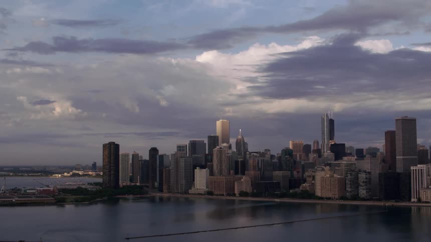 The view is of the downtown area and you can see the water