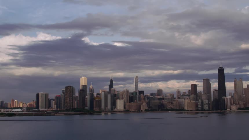 The view is of the downtown area and you can see the water