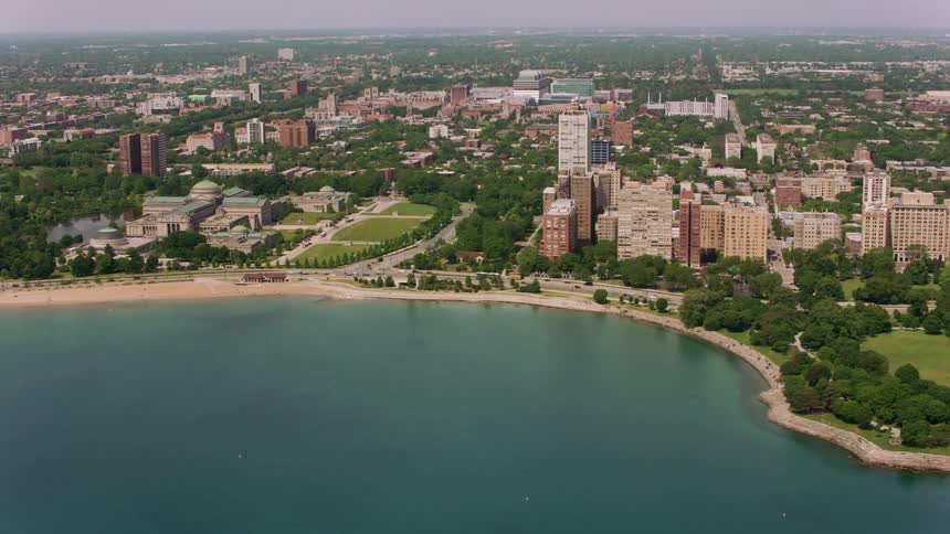 The city is on the shore line