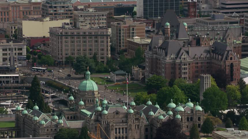 Aerial view of east block federal government office