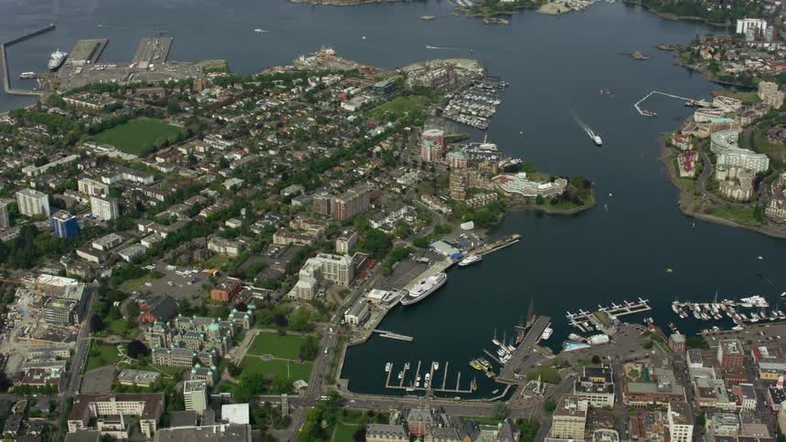 The view is of the downtown area in the middle of the day time