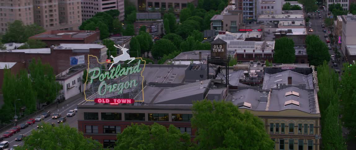 The view is of the downtown area around the day time