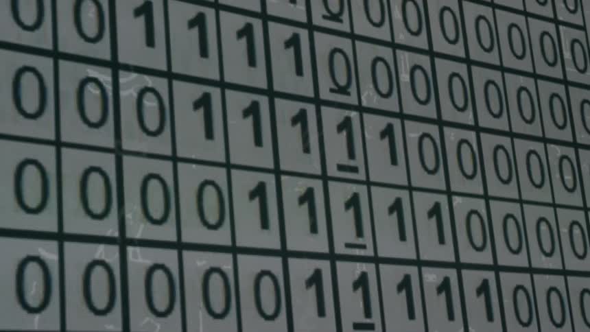 Numbers are all over this wall