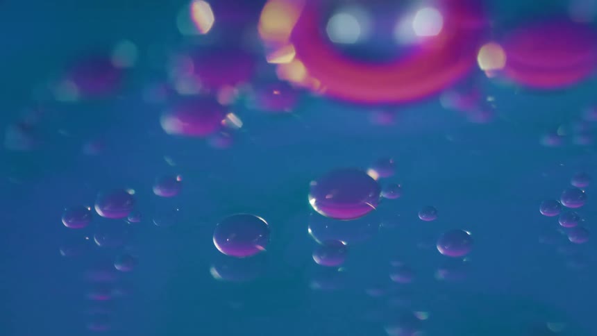 The view is of a pool and you can see bubbles