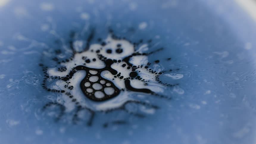 The object is moving in liquid