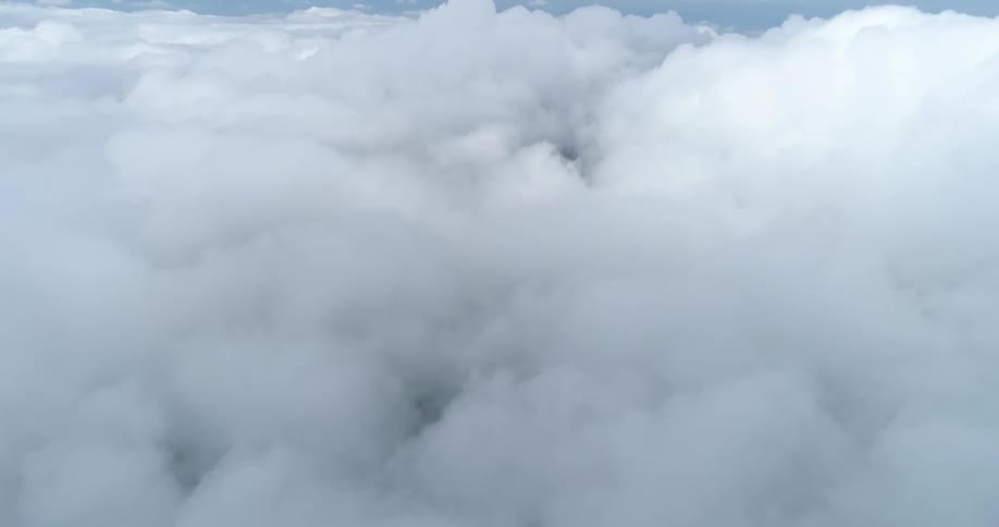 The heavy clouds are in the air