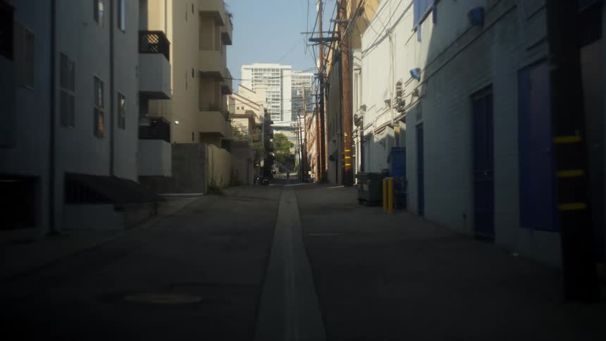 A view of an alley outdoors