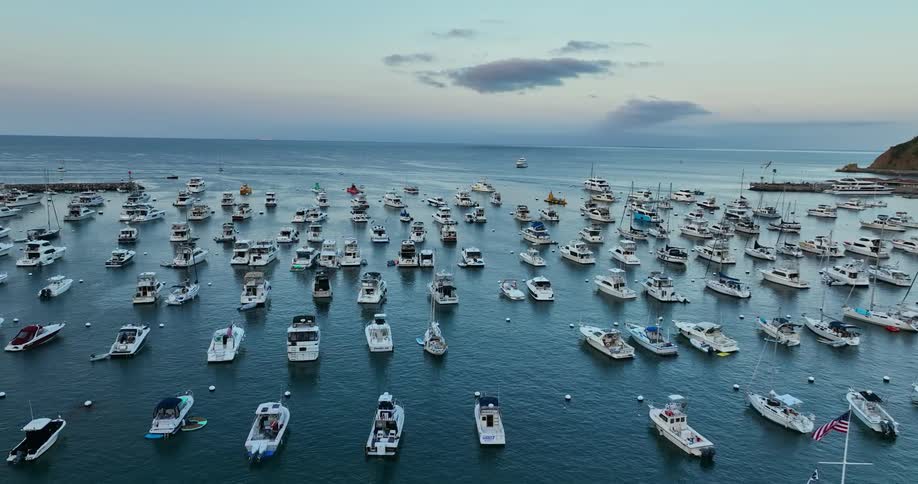 Tens of boats docked and waiting to be used
