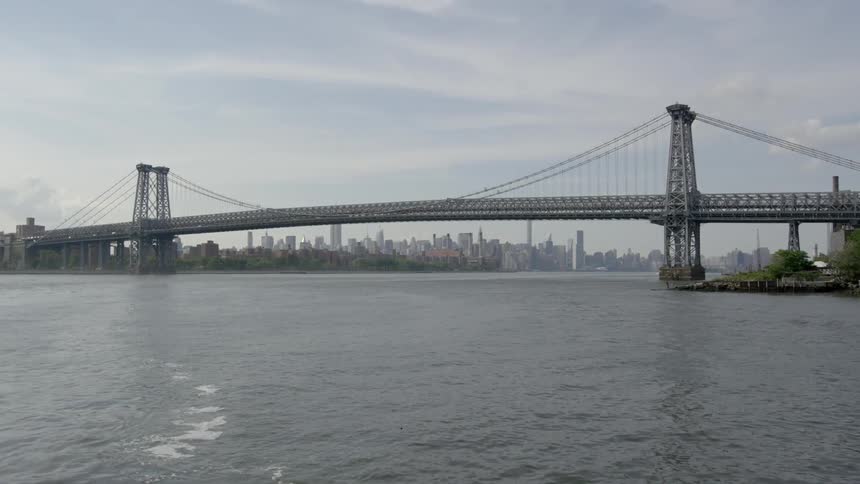 A large bridge leads to a city ahead