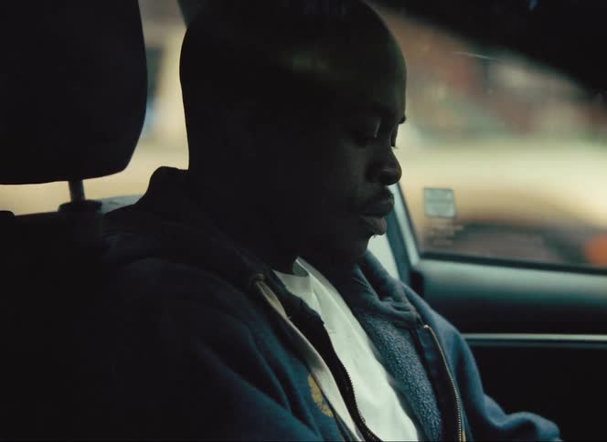 A couple argues in a car