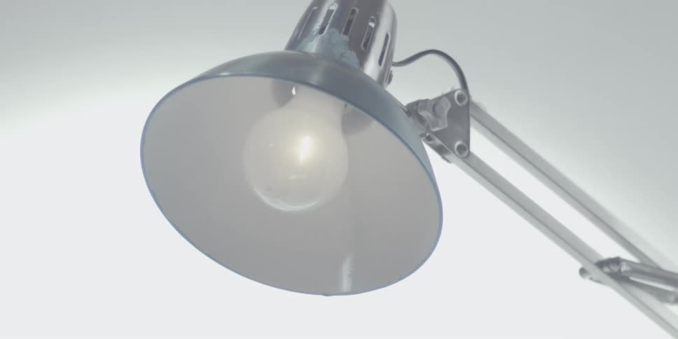 Desk lamp turns on then off