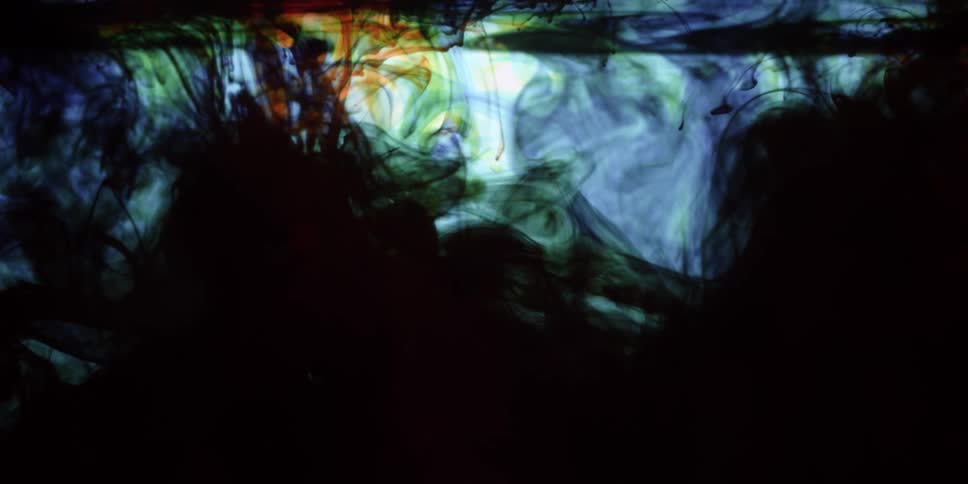 An abstract video of swirling colors