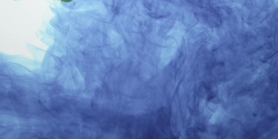 An abstract video of blue smoke