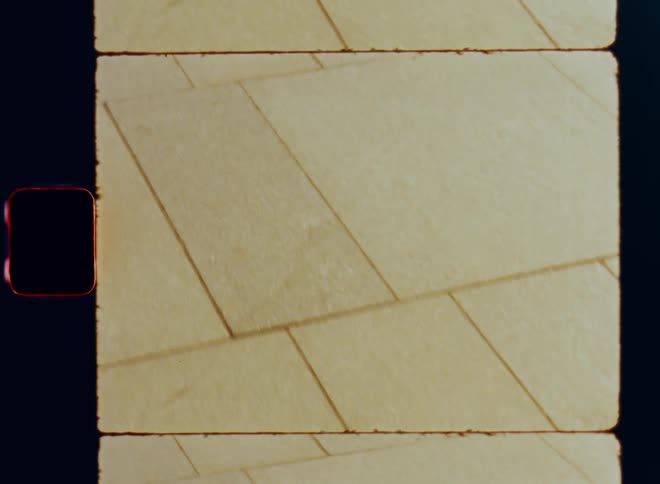 Tiles of different sizes are tightly cemented