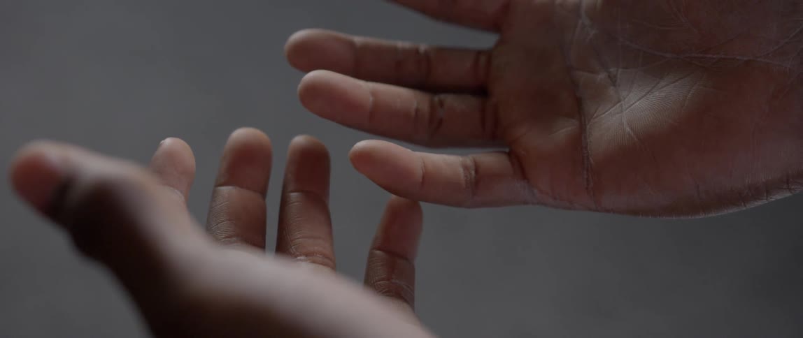 Person holding out their hands