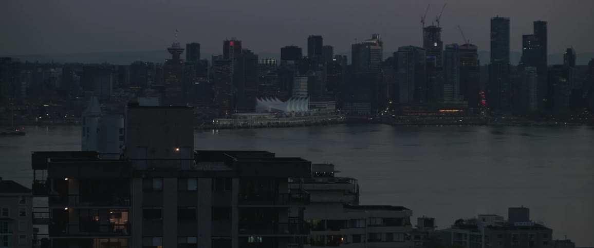 A large city on the water banks