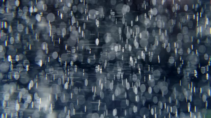Many light spots crisscross creating translucent mass