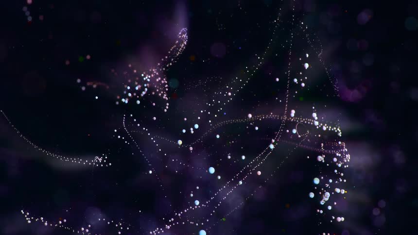 zoom out of a glowing galaxy in outer space