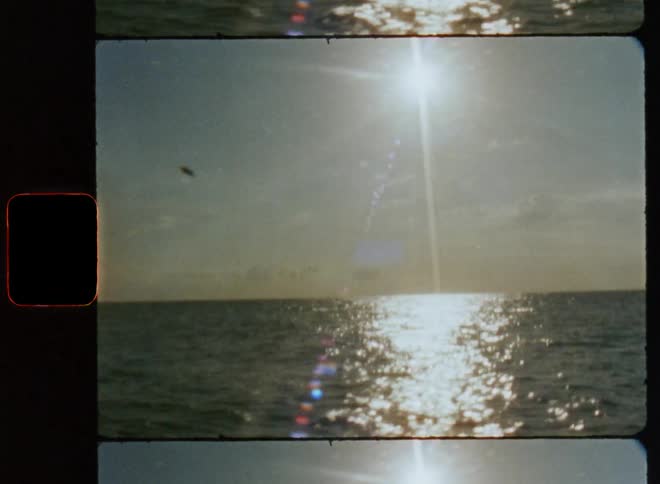 The open ocean on a sunny day