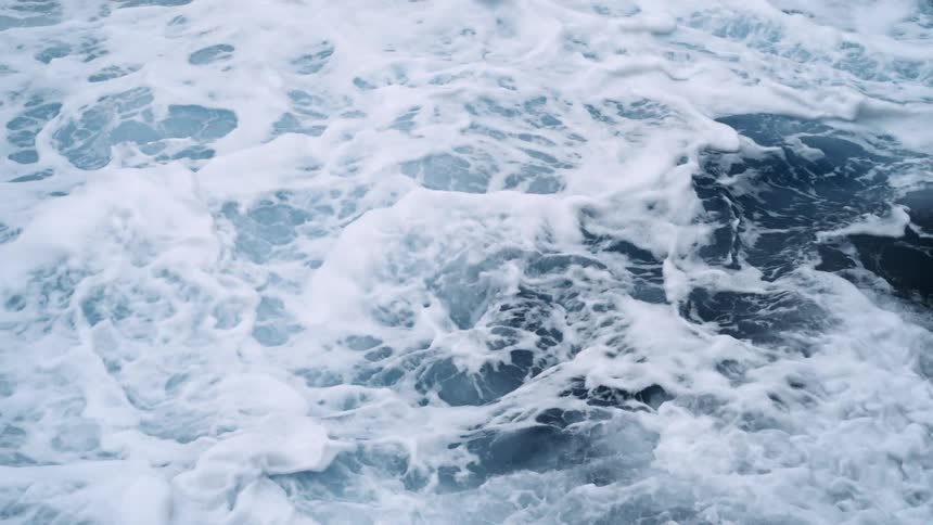 Close up of rough waters in the ocean