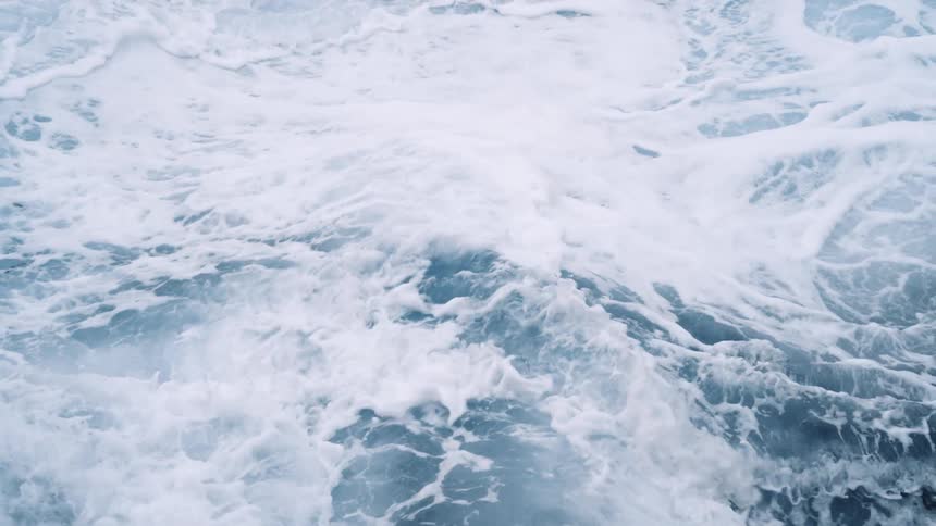 Close up of body of foamy water