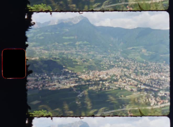 Film footage of a suburban city during spring