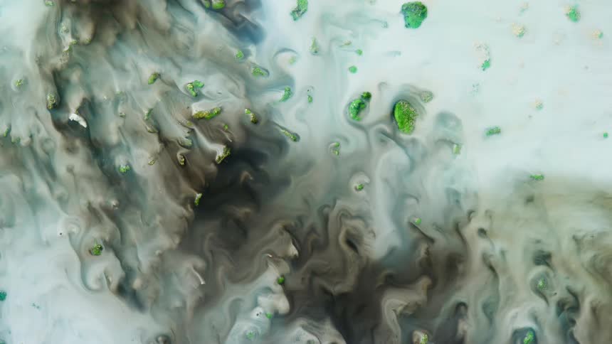 Abstract art of a landscape with water ripples like clouds and fog