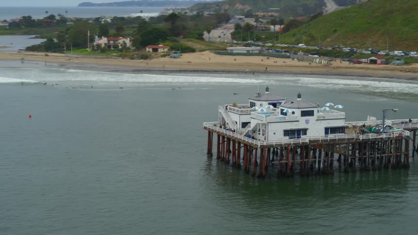 The view is of a portrait of the beach in the day time