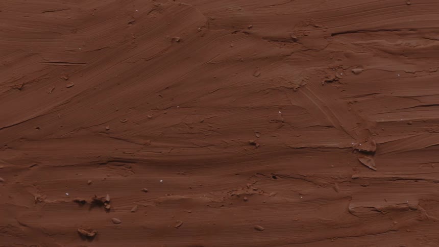Clay surface has debris on it